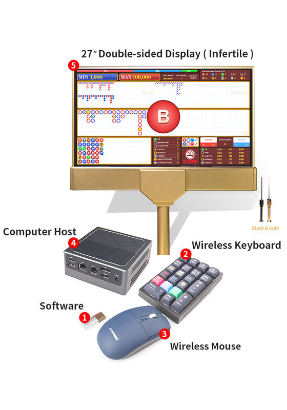 Quality Multi-Functional Baccarat Casino Software System With New Upgraded Interface In English And Chinese factory
