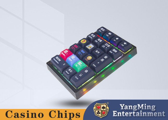 Quality Casino Baccarat Software Wireless Keyboard 2.4G Bluetooth 21 Keys Mechanical Manual Input Keyboardni Keyboard factory
