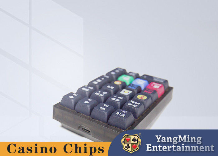 Quality On Site Baccarat Poker Table Input Black Small Keyboard Bilingual Design In Chinese And English factory
