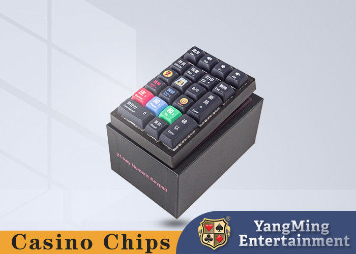 Quality On Site Baccarat Poker Table Input Black Small Keyboard Bilingual Design In Chinese And English factory