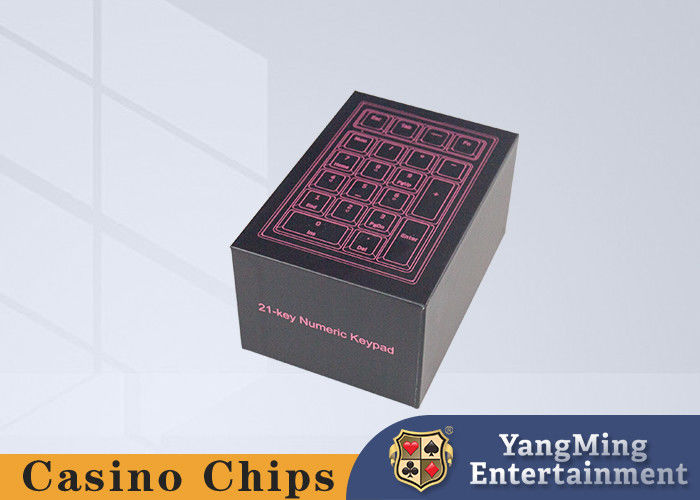 Quality On Site Baccarat Poker Table Input Black Small Keyboard Bilingual Design In Chinese And English factory