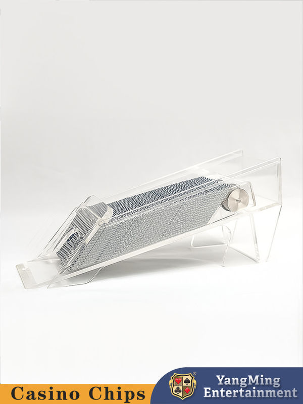 Qualität Baccarat Texas Hold'em Dealer Transparent Acryl 8-Pack Poker-Kartenspiel Fabrik