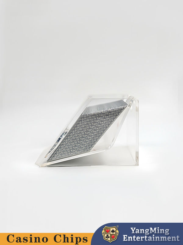 Qualität Volltransparenter 2-Pack Poker-Dealer Akryl-Black Jack-Tischkartenhändler Fabrik