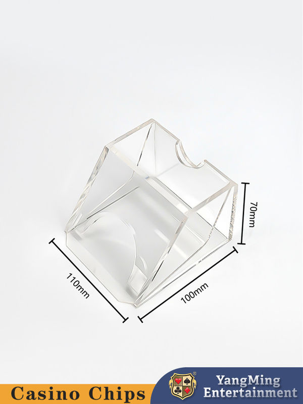 Qualität Volltransparenter 2-Pack Poker-Dealer Akryl-Black Jack-Tischkartenhändler Fabrik