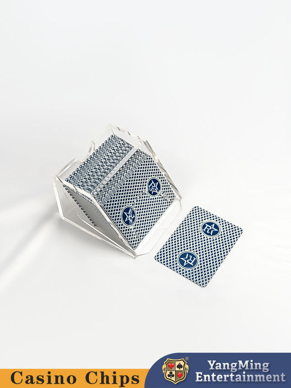 Qualità Texas Black Jack Casino Dealer 2 paia di carte di poker trasparenti fabbrica