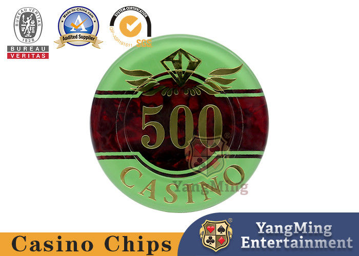 کیفیت مجموعه تراشه های باکارا 760 قطعه اکریلیک پرتاب گرم بازی میز پوکر تراشه های سکه می توانند طراحی شوند کارخانه