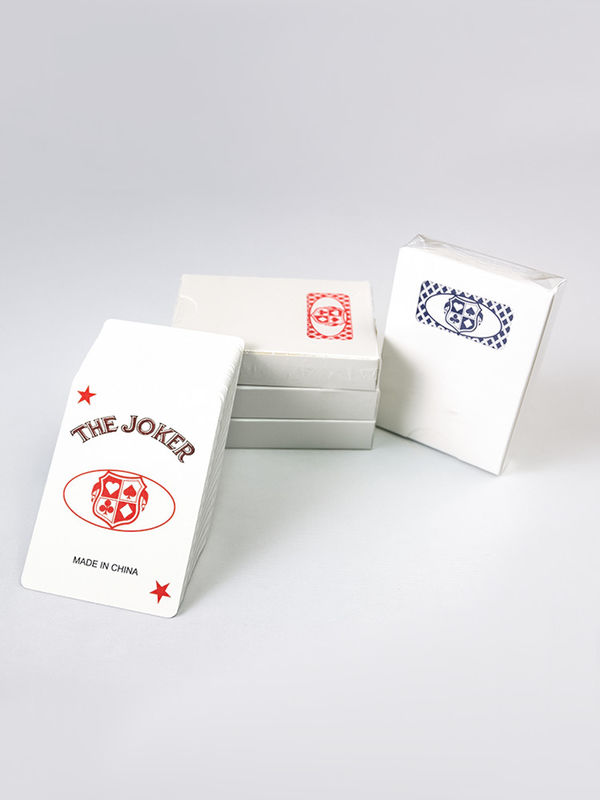 Qualità 310g di carte da poker tedesche Blackchip Casino personalizzate con due colori Baccarat Dragon Tiger Poker Table Game Card fabbrica