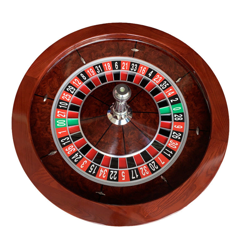 Jakość Międzynarodowy Import Single 0 Solid Wooden Roulette Casino Roulette Poker Table Game 82cm Manualna ruletka fabryka