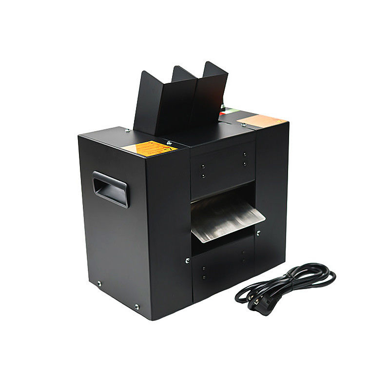 Qualité Déchiqueteur de cartes en acier inoxydable noir pour les tables de poker de casino à double port pour la machine à déchiqueter les cartes usine