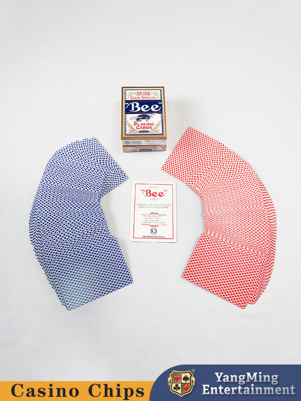 Jakość 310g Importowane Czerwone Błękitne Pszczoły Czarne Karta Pokerowa Baccarat Stolik hazardowy Dedykowana karta do gry fabryka