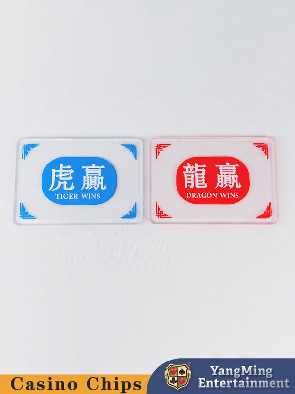 Chất lượng Rồng và Hổ Poker Bàn đánh dấu cờ bạc Bàn chơi trò chơi Trung Quốc và tiếng Anh in màn in lụa nhà máy