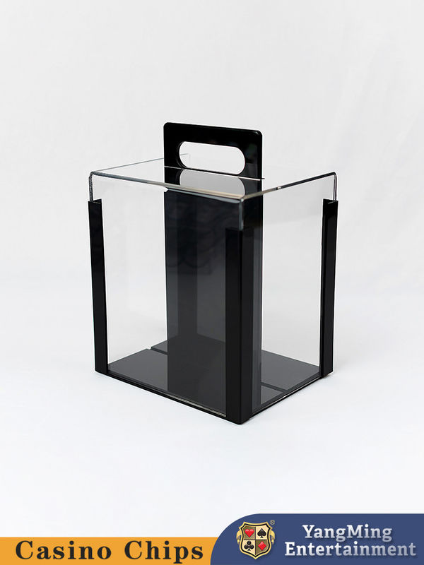 Jakość 40mm Akrylowy Pokerowy Pudełko z Chipami Baccarat Gra stołowa Texas Clay 1000 Yard Chip Box fabryka