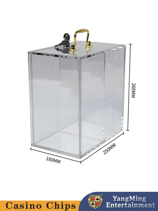 Qualità Portatile con due compartimenti, porta-chips, scatola di cartoni da scarto trasparente. fabbrica