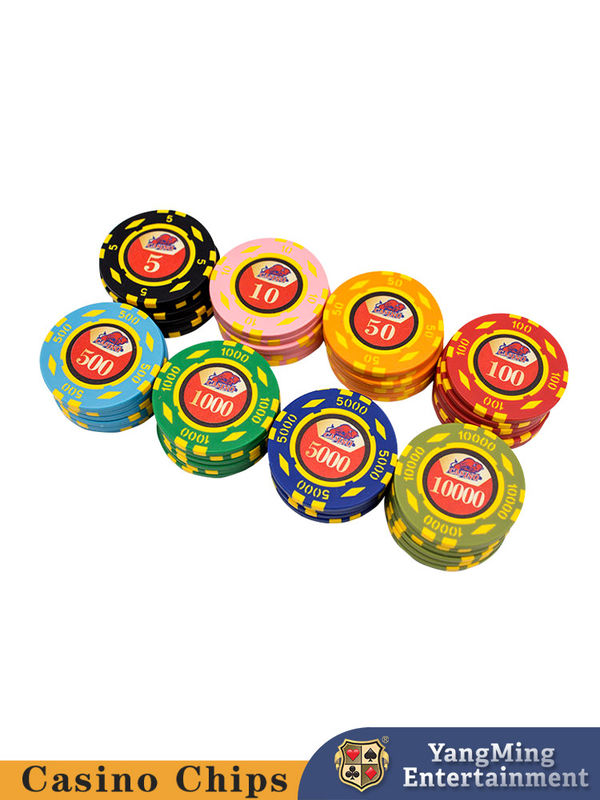 গুণ 12 গ্রাম পোকার চিপ সেট 600PCS 1 ডিলার সঙ্গে 2 ডেক কার্ড জুয়া টেবিল গেম জন্য কারখানা