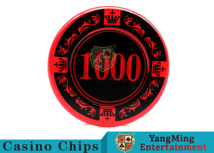 Kwaliteit 12g heldere de Slijtageweerstand van Kleurencrystal acrylic poker chips high fabriek