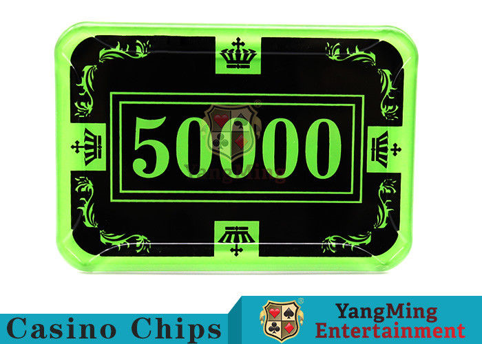 Kwaliteit 12g heldere de Slijtageweerstand van Kleurencrystal acrylic poker chips high fabriek