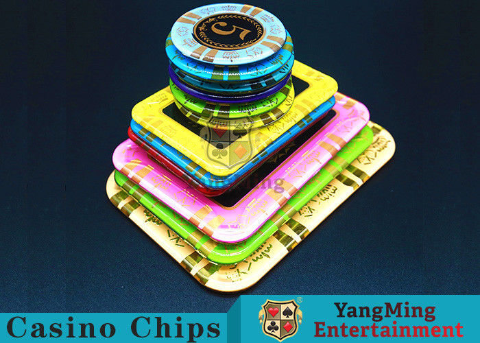 Qualité Anti- contrefaçon des puces de casino de RFID/Crystal Poker Chips Round Shape usine