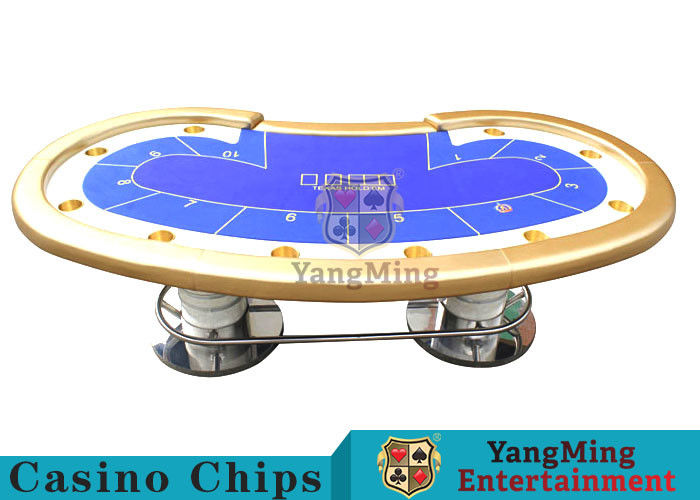 Kualitas Meja Poker Texas Holdem Casino 10 Orang Untuk Permainan Judi pabrik