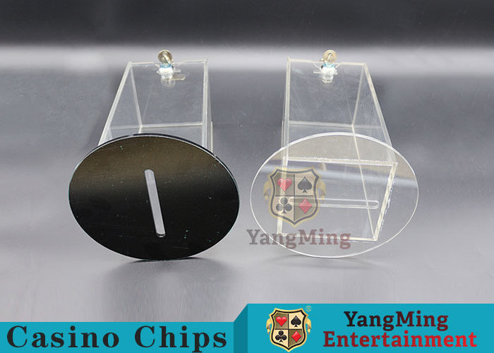 Qualität Acryl-HD-Transparenz-Schürhaken-Kartenhalter-spielende Ausschuss-Spielkarte-Träger mit Verschluss Fabrik