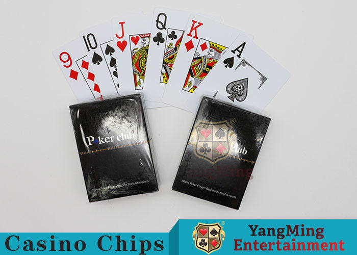 143g Casino Playing Cards / Waterproof Playing Cards With Black Core Paper