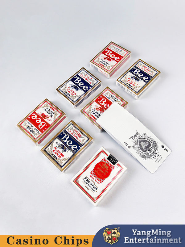 품질 맞춤형 원본 수입 Bee 플레이 카드 카지노 테이블 게임 플레이 카드 공장