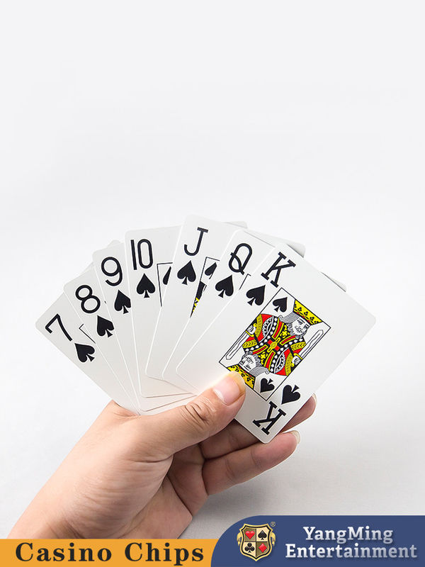 Jakość Stok dostępny Teksas Duże litery Mrożone plastikowe karty Poker Gry stołowe fabryka