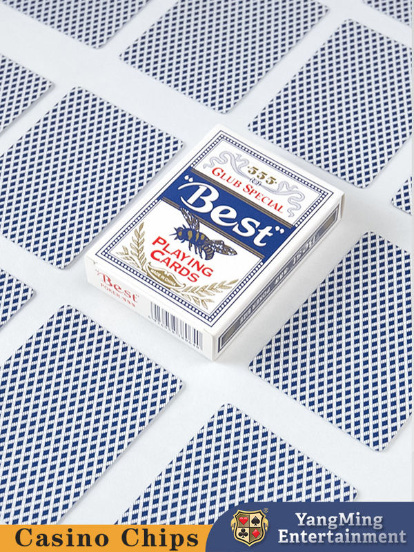 Quality Domestic Blue Core Playing Cards Bee Backed Playing Cards Waterproof Anti-Folding Cards factory