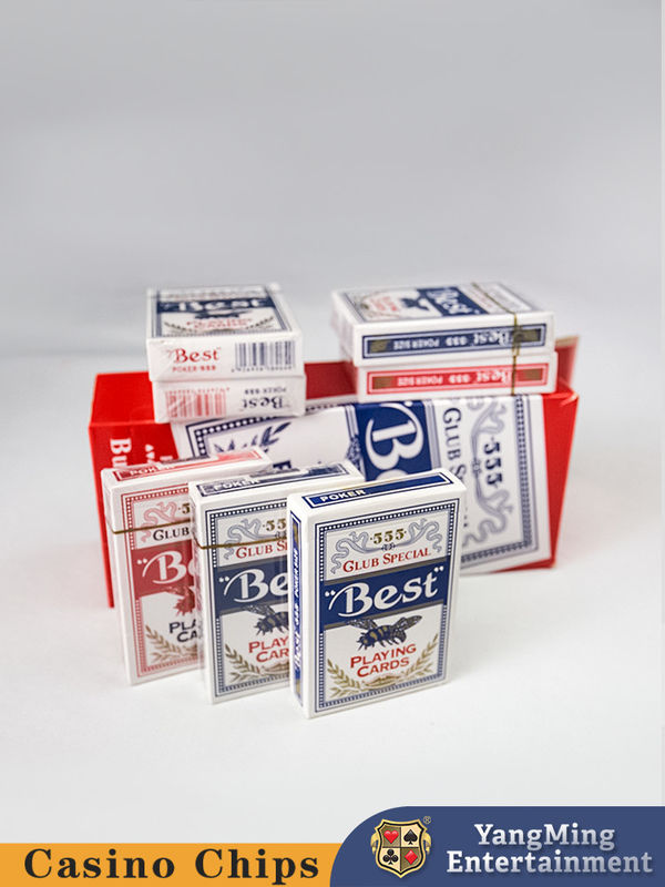 Quality 280g Domestic Blue Core 555 Bee Backed Poker Cards factory