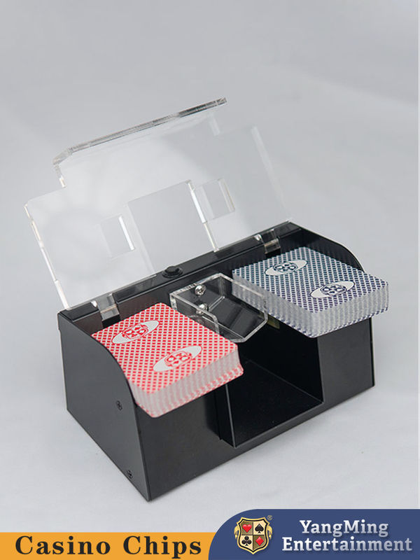 Qualità Lancia Black Stainless Steel Metal Poker Shuffler Baccarat Entretenimento Gioco da tavolo Shuffler fabbrica