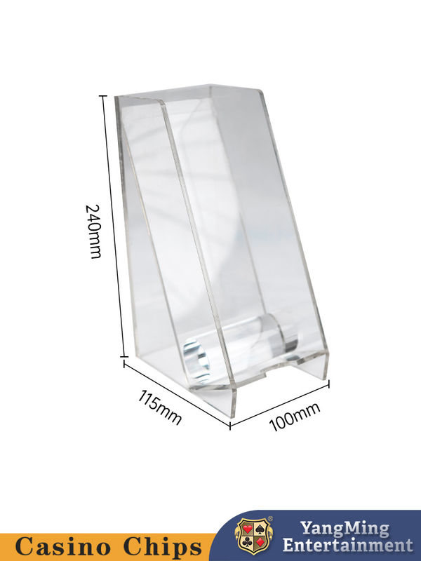 Качество Бакаратный покер столик держатель для отбросов Прозрачный акриловый 8-палубный игровой карточный ящик фабрика