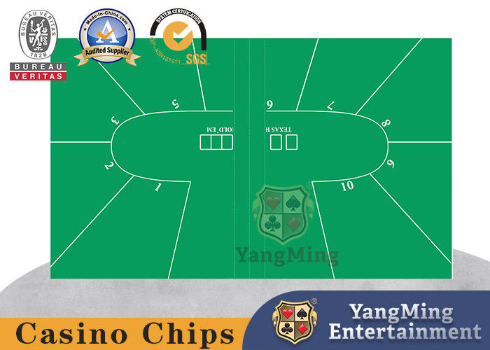 Calidad Nuevo mantel impermeable mejorado Texas Hold'Em Poker Casino Diseño personalizado sin impresión fábrica