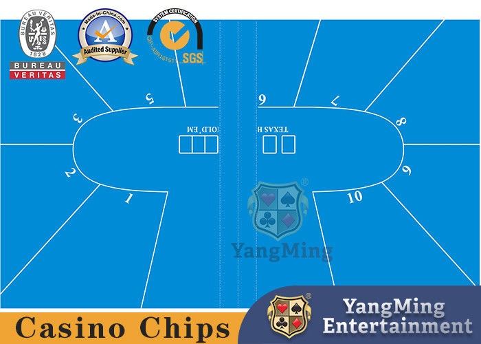Calidad Nuevo mantel impermeable mejorado Texas Hold'Em Poker Casino Diseño personalizado sin impresión fábrica