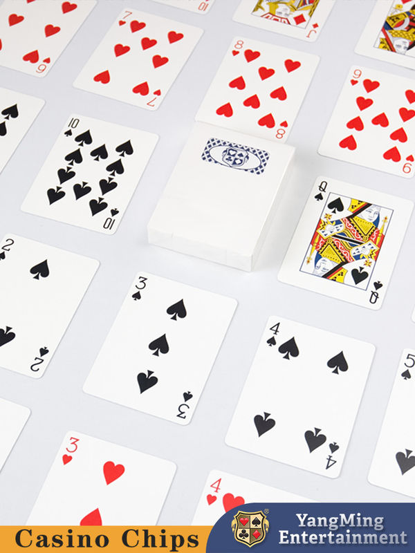 Quality 310g Black Core Card Casino Playing Cards Poker Table Game Customization with Logo Design factory