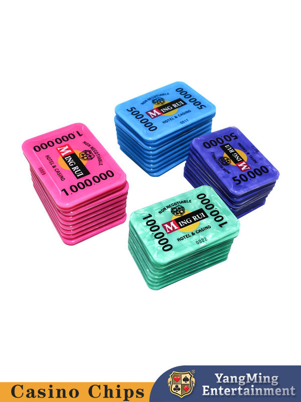 Qualidade Novas fichas personalizadas de cassino ABS acrílico de três camadas de fichas de poker com 760 portadores de fichas fábrica