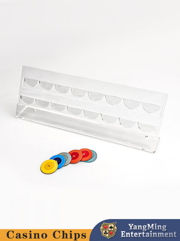 Jakość 500g Kasyno Akcesoria do gier Stół do ruletki 40mm Akrylowe żetony do pokera Płyta do wyświetlania monet fabryka