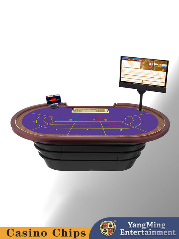 Quality Casino Deluxe Chip Sensor Poker Tables Player Layout Customizable Poker Tables factory