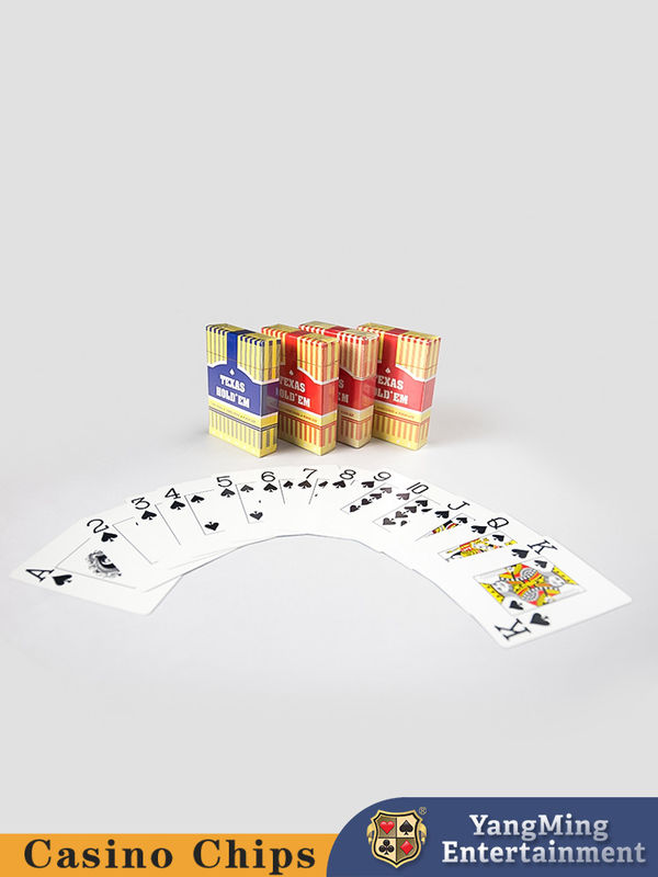 Qualität Wasserdichte Spielkarten 100% Dull Polish-PVCs für Schürhaken-rote blaue Farbe Fabrik
