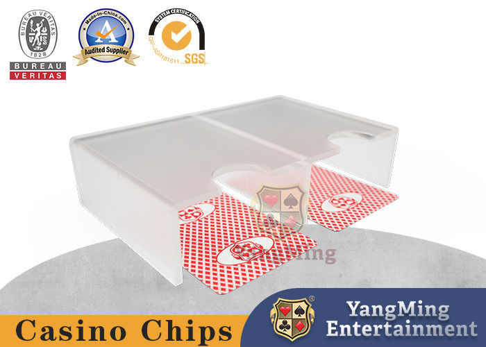 Quality Acrylic Thick Frosted Cover Poker Card Box Game Auxiliary Accessories factory