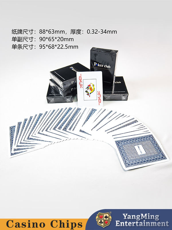 Calidad 100% de plástico de PVC Poker Texas Hold'em Juego de mesa de cartas de plástico rojo y azul fábrica