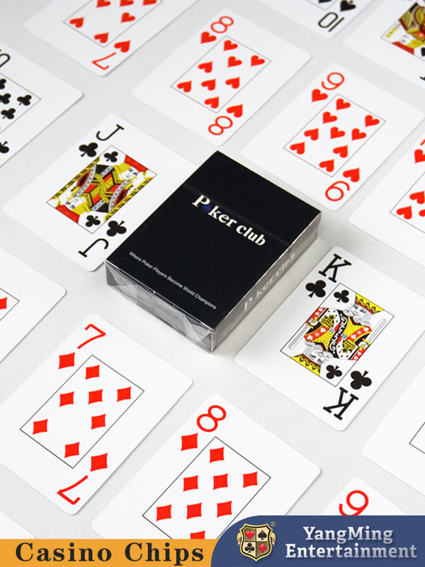 Quality 100% PVC Plastic Poker Texas Hold'em Table Game Red and Blue Plastic Cards factory
