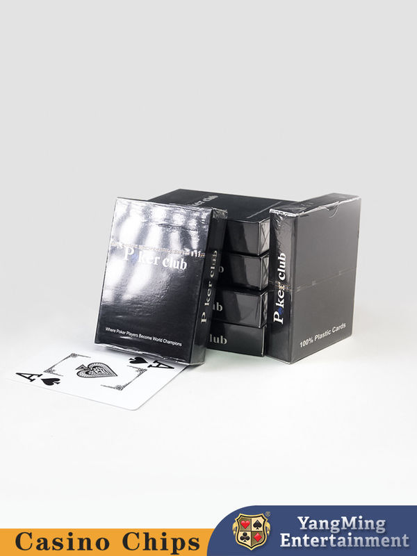 Quality 100% PVC Plastic Poker Texas Hold'em Table Game Red and Blue Plastic Cards factory