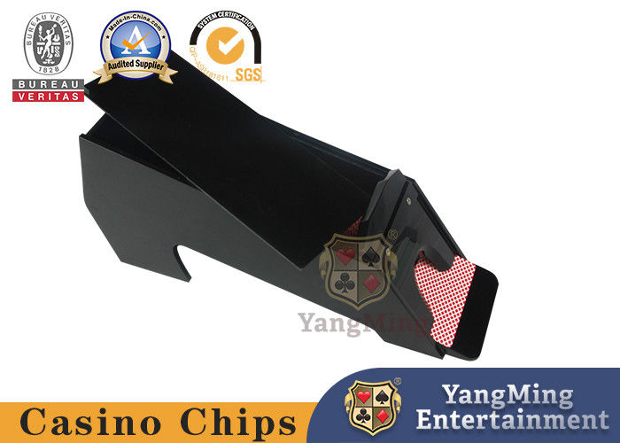 Qualità Speciale tradizionale della scarpa del commerciante della carta della piattaforma di Texas Holdem Black Color Acrylic 8 per le ampie o piccole carte fabbrica