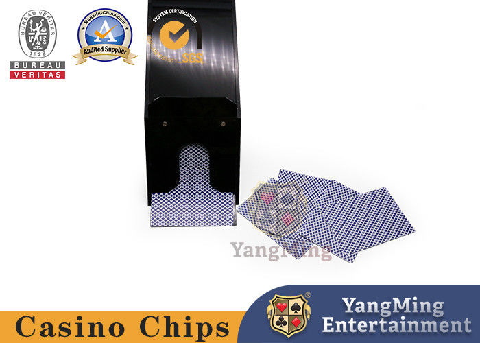 Qualità Speciale tradizionale della scarpa del commerciante della carta della piattaforma di Texas Holdem Black Color Acrylic 8 per le ampie o piccole carte fabbrica