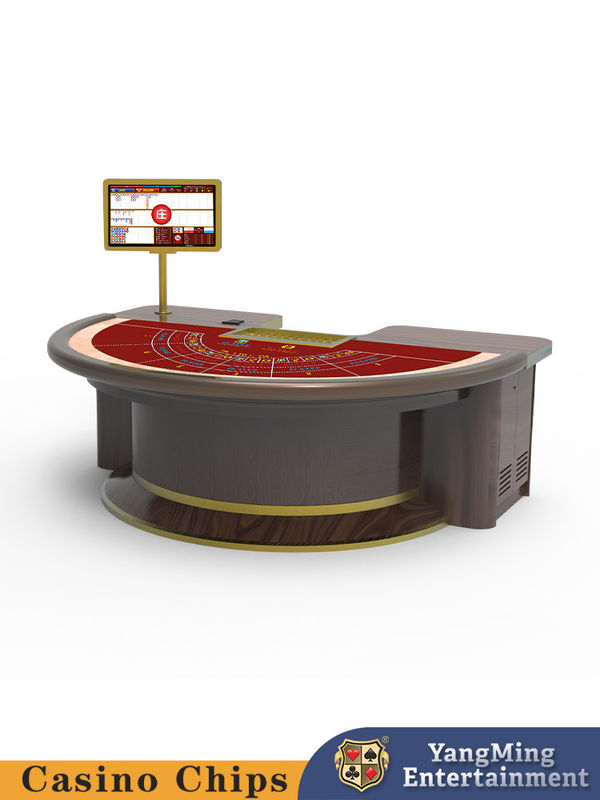 Qualité Jeu de casino de baccarat personnalisé Jeu de poker Table à demi-ronde Jeu de cartes occasionnel Table d'échecs usine
