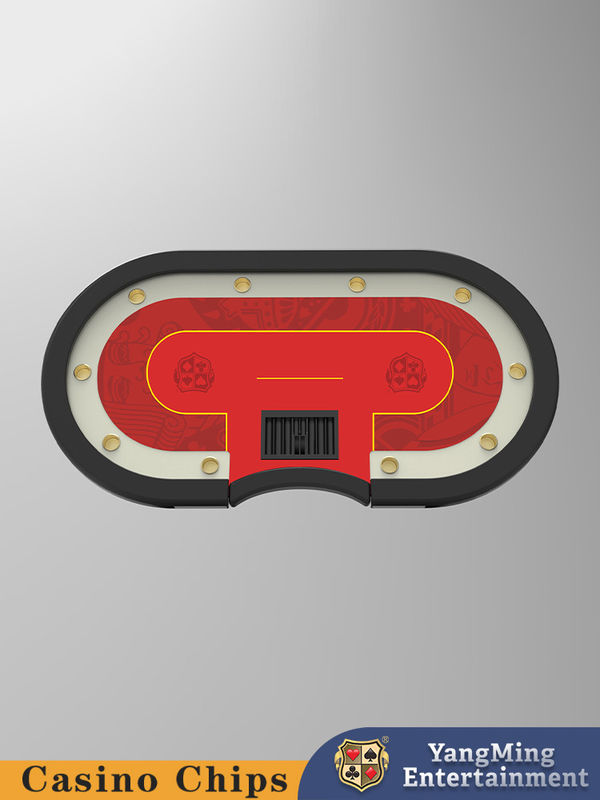 Jakość Prosty składany Texas Hold'em Poker Stół 10 graczy Poker VIP Kart gry stół fabryka