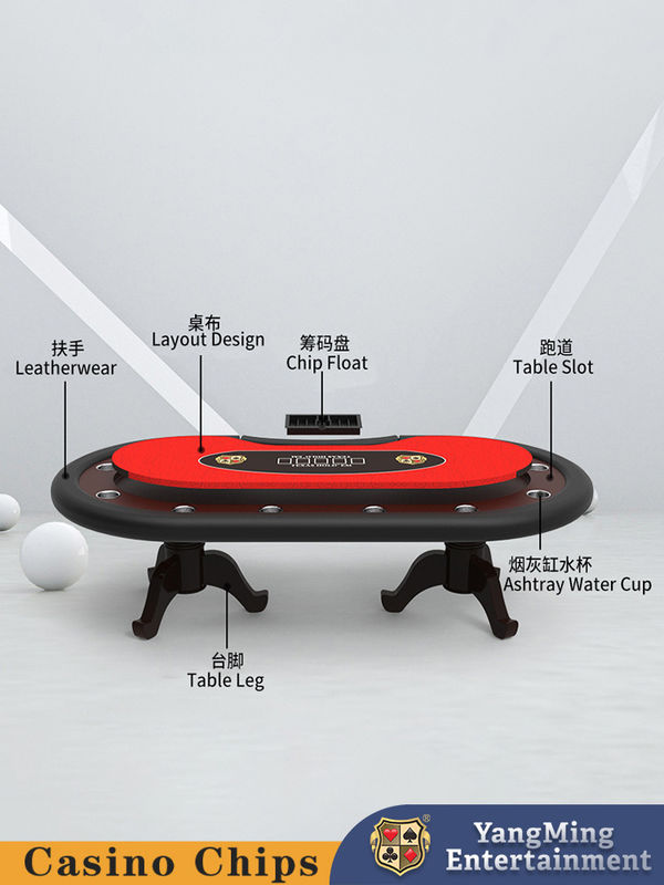 Ποιότητα Προσαρμοσμένο Solid Wood Tiger Leg Poker Table Διασκέδαση Poker Game Texas Tournament Ειδικό Τραπέζι εργοστάσιο