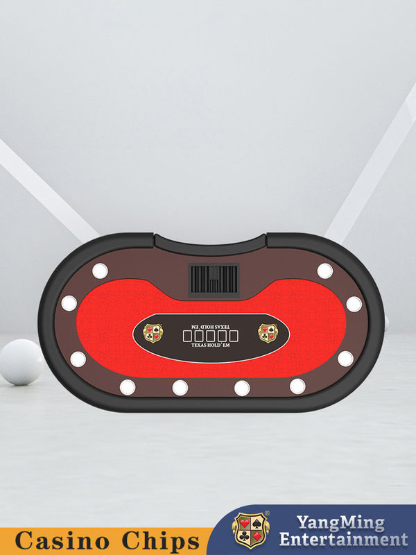 Qualità Custom Texas Hold'em Poker 10 giocatori Tavolo di gioco di intrattenimento Tavolo di gioco di intrattenimento Club di svago Tavolo da poker fabbrica