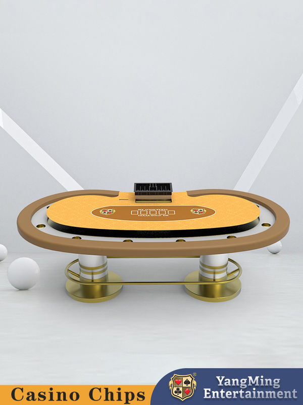Qualità Nuovo prodotto lanciato Protector a barre metalliche per 10 giocatori Texas Hold'em Poker Table Club Casino Table Poker Game Table fabbrica