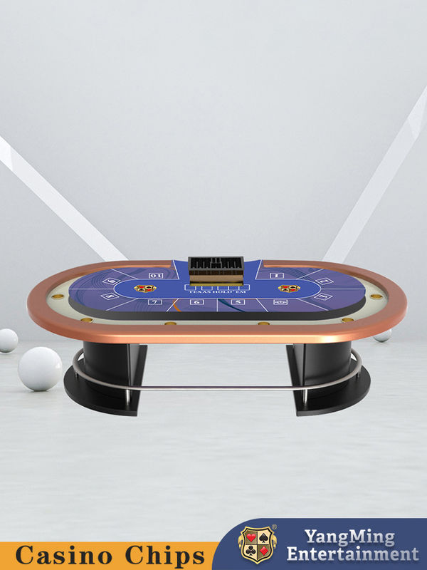 Qualidade Fabricante Stock Meia rodada Metal Bar Guard Texas Hold'em Poker Table Entretenimento Lazer Casino Poker Table fábrica