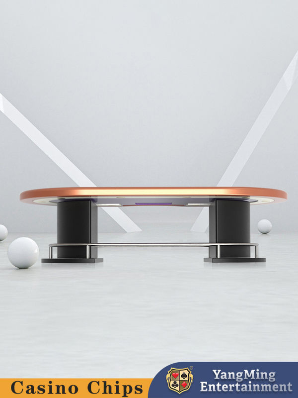 Qualidade Fabricante Stock Meia rodada Metal Bar Guard Texas Hold'em Poker Table Entretenimento Lazer Casino Poker Table fábrica